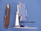 M1007 Ua Mirror Maltese Cross 3 Chrome Cruiser Hot Rat Rod