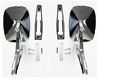 M101681l M101681r Camaro Nova Chevelle Right And Left Mirror With Ribbed Base 12 Pc Kit