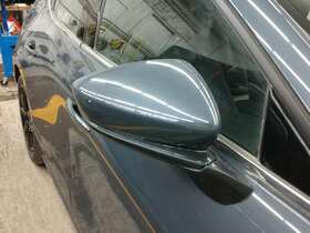 Bdlk69121e Mazda Oem Side View Door Mirror For 3 Right Blu Pwr Turn Cvr Scratches