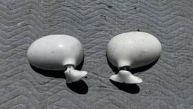 Na05-69-120a-du Mazda 90-97 Miata Mx-5 Manual Side View Mirror Set Pair White Oem