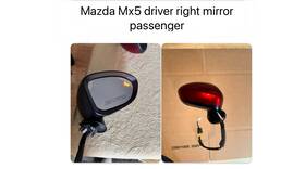 Na9b69121a Mazda 16-23 Miata Power Passenger Right Side View Door Mirror With Blind Spot Alert