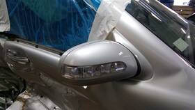 128-56616r Mercedes-benz Passenger Side View Door Mirror Power Silver Fits 03-06 S-class 110262