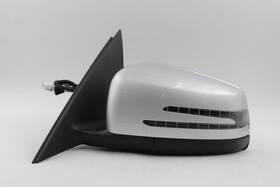128-64074l Mercedes-benz Left Driver Side Silver Door Mirror 204 Type Power 10-11 C300 Oem 41363