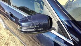 Mercedes-benz 2048110907 12-14 C300 Passenger Right Power Side Mirror Door Mounted Lunar Blue 890