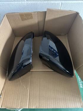 A3170436 Mercedes-benz W205 Coupe Mirror Caps Black Left Right Set