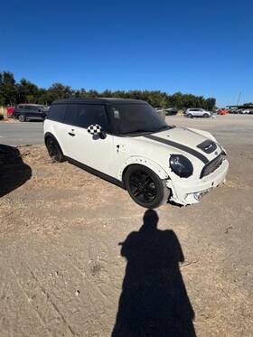 51162753670 Mini Cooper 2009-2014 Clubman White Black Passenger Side View Mirror Oem