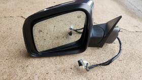 1ww49axraa Mopar 11-22 Jeep Grand Cherokee Driver Left Door Heated Blind Spot Mirror Chrome Oem