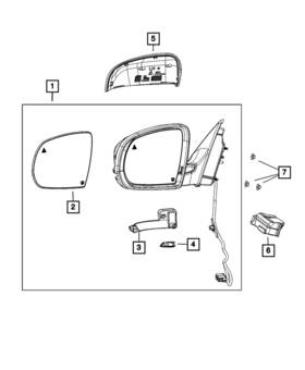 6fn92kxjaa Mopar Genuine Mirror Cap Right