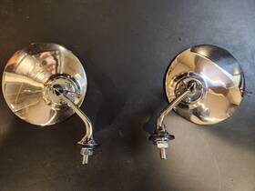 165-400 Moss Motors 165-210/165-400 Lucas 29a Side Mirrors Pair Left Right Mg Mini Jaguar Aftermarket