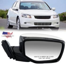 76208ta5a11 Mzorange Power Mirror For 2008-2012 Honda Accord Sedan Passenger Side Heated Manual Fold