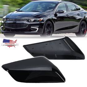 84026841 Mzorange For Chevrolet Malibu 2016-2020 Black Driver And Passenger Side Mirror Cover Cap