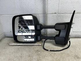 128-10993l Nissan 2019 Titan Xd Driver Left Side View Mirror Black Dual Arm Power Heated