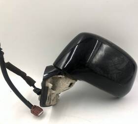 F01b21057 Nissan 423036249251 2007 Versa Driver Side View Power Door Mirror Black Oem
