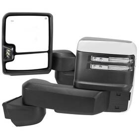 Drprmx-siv2025g2hp-fs Omac For 2020-24 Chevy Silverado/sierra 2500hd/3500hd Heated Chrome Towing Mirrors