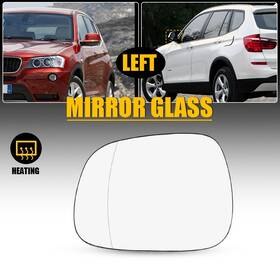 51-16-29-91-659 Oxilam Left Driver Side Mirror Glass Heated With Backing Plate For 2011 12-2014 Bmw X3