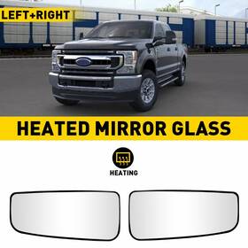 Xpd-hsj-76546 Oxilam 2pc Left Right Mirror Glass For 15 16 17 18 19 20 21 Ford F150 F-150 Replacement