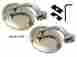 P10025-1 Pirate Mfg Rat Rod 4 Stainless Steel Universal Peep Mirror L Or R Door Edge Chrome Pair