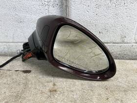 128-10393r Porsche 2018 Panamera Passenger Side View Mirror Burgundy W5 Power Fold