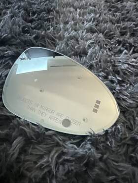 9y1.857.522.ac Porsche Oem 18-25 Cayenne Right Side View Mirror Wide Angle Glass Auto Dim