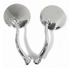 R6615 Rpc Stainless Street Rod Swan Neck Style Mirror Pr