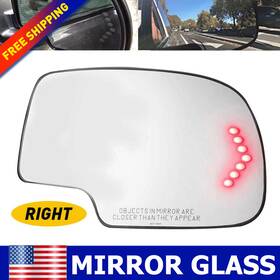 Fzd-kkk-75511 Refitting-auto-part For Chevy Gmc Cadillac Chevrolet Rh Mirror Glass Heated Turn Signal Right Side
