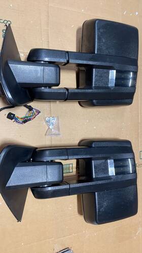 Sn-bc5514-sp Sanooer Used Tow Mirrors Power Fold Heated For 2014-2019 Chevy Silverado Gmc Sierra