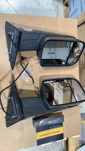 Sn-bd8509-w Sanooer Used Towing Mirrors For 2009-2018 Dodge Ram 1500 2500 3500 Power Heated Signal