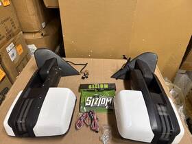 Sn-pwc5514-sdbp-3693 Sanooer Used Item Painted White Tow Mirrors For 14-19 Chevy Silverado Sierra Power Fold Sn-pwc5514-sdbp-3693 Sanooer Used Item Painted White Tow Mirrors For 14-19 Chevy Silverado Sierra Power Fold
