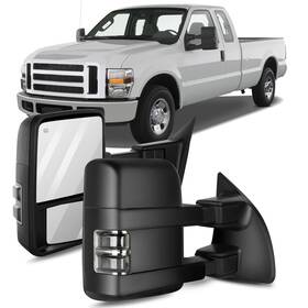Sc05040it382tu Scitoo Power Heated For 99-02 Ford F-250 Super Duty Truck Tow Mirrors Pair Side