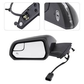 Fr3z17683l-pfm Tbvechi For 2015 16 17 18 19 2020 Ford Mustang Left Side Black Mirror Abs&glass