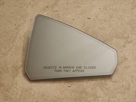 1908180-00-a Tesla Cybertruck Right Hand Passenger Convex Mirror Glass Dimming