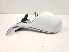 2287.6003-ae Tesla 2017-2020 Model 3 Left Door Mirror With Chrome Trim White
