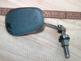 M16006 Tex Chrome Mirror With Stem For Classic Cars Stock 01