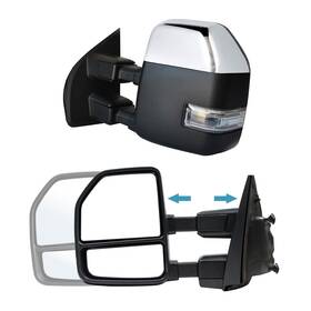 M9230102a Thevehicleparts Tow Mirrors For 2018 2019 2020 Ford F-250 F-450 Sd Power Heated Signal Chrome
