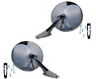Tmm1032a Dy Chevy Chrome Round No Bowtie Rear View Mirror Smooth