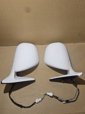 012196 Toyota 03-09 4runner Right Left Front Side Mirror Passenger Driver Oem White