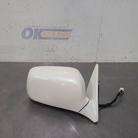 128.to1v97 Toyota 97 1997 Crown Exterior Side View Mirror Left Passenger White Power Fold 128.to1v97 Toyota 97 1997 Crown Exterior Side View Mirror Left Passenger White Power Fold
