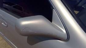 8791007011a0 Toyota 95-99 Avalon Passenger Right Side Mirror Door Mounted Silver 4n5