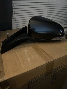 87910f4061 Toyota Chr Door Mirror 2018 Left Side Black Blind Spot Oem Pwr Folding