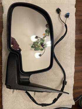 Mra04972 Trq Door Mirror Set-power Heated Flat Black 2 Piece Set