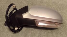 128-61643 Volkswagen 2006-2010 Passat Driver Left Side View Power Door Mirror Silver
