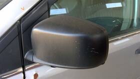 128-61659l Volkswagen Driver Side View Mirror Power Electric Matte Black Fits 09-14 Routan 355238