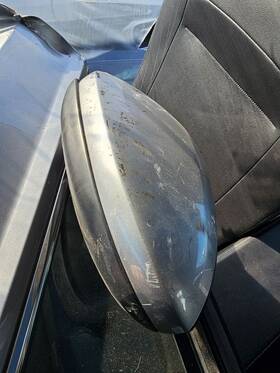 128.vw1m23 Volkswagen 2023 Jetta Sedan Driver Side View Mirror Grey No Signal Manual F