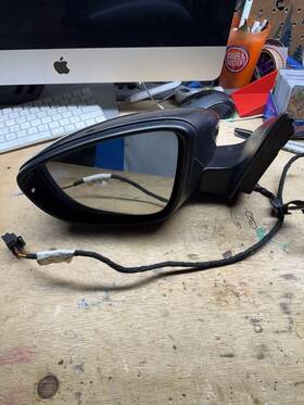 26926653 Volkswagen 2011-2016 Jetta Driver Left Side Power Door Mirror Black Oem