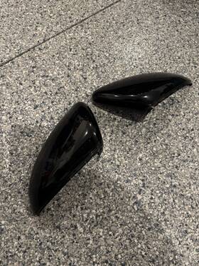 Volkswagen 5g0857538 Golf Mk 7 2015-2021 Side Mirror Covers Black Pair