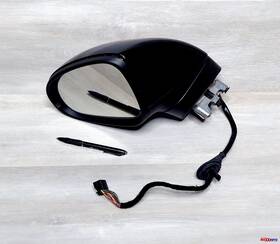 7p6857507a Volkswagen 2011-2014 Vw Touareg Left Driver Side Rear View Power Mirror Black