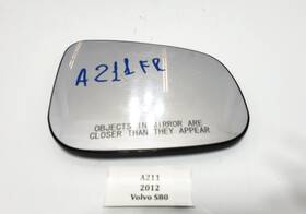 3001-846 Volvo 11-18 Oem S80 Front Right Passenger Door Mirror Glass Auto Dim Heated
