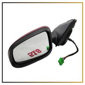 31385180 Volvo 11-17 S60 Driver Left Front Door Side View Mirror Red Oem