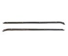 Wea-121 Unbranded Camaro Outer Window Felts Catwhiskers Fuzzies Flat Chrome Bead