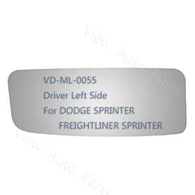 3984 Wllw Mirror Glass For 2006 2007 2008 2009 Dodge Sprinter 3500 Driver Left Side Lower
